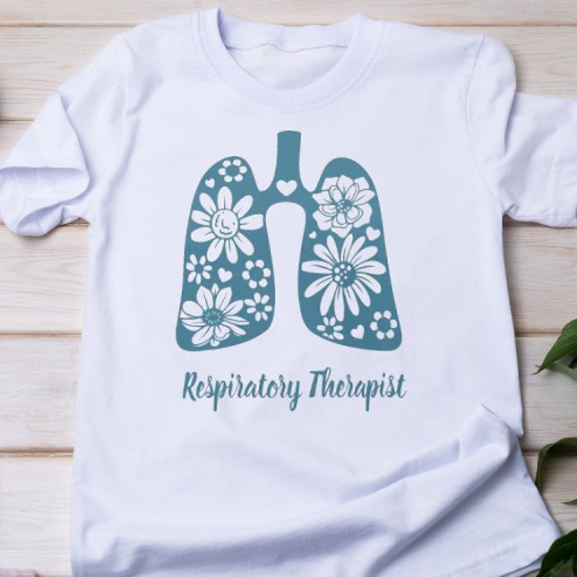 Camiseta Terapêutica Respiratória Floral (Criador carregado)