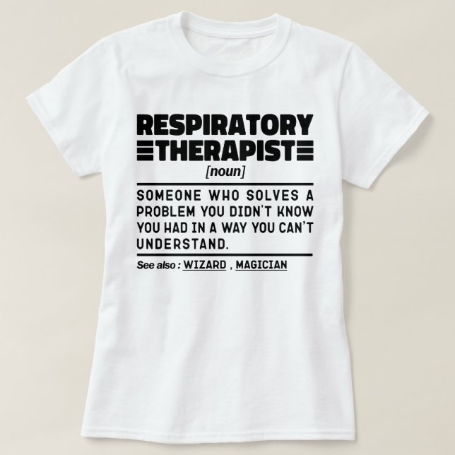 Camiseta Terapêutica Respiratória Médica Legal (Frente do Design)