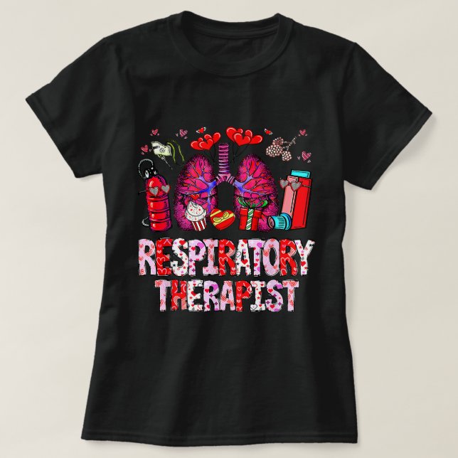 Camiseta Terapêutica Respiratória RT Dias de os namorados E (Frente do Design)