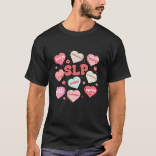 Camiseta Terapêutica Vintage Heart Speech Therapist SLP Val