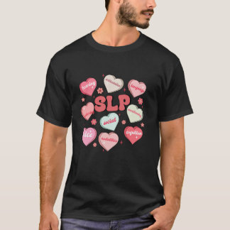 Camiseta Terapêutica Vintage Heart Speech Therapist SLP Val