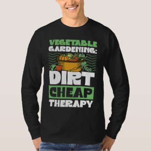 Camiseta Terapia Barata de Jardinagem de Legumes Garde Fof