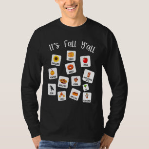 Camiseta Terapia da Fala Aac Slp Outono Patologia da Lingua
