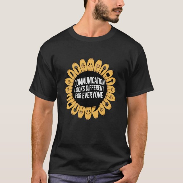Camiseta Terapia da Fala Autismo a Comunicação Parece Difer (Frente)