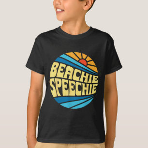 Camiseta Terapia da Fala Beachie Speechie Verão Retro da Pr