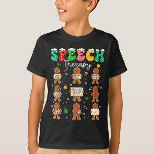 Camiseta Terapia da Fala Natal Cookies Slp Terapia Ginge