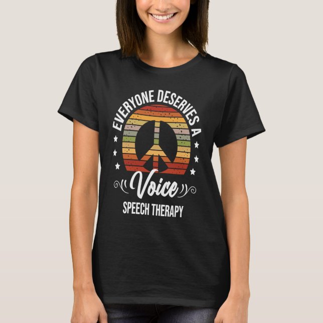 Camiseta Terapia da Fala Patologista da Linguagem Fala Tera (Frente)