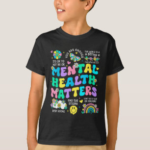 Camiseta Terapia de conscientização da saúde mental cérebro