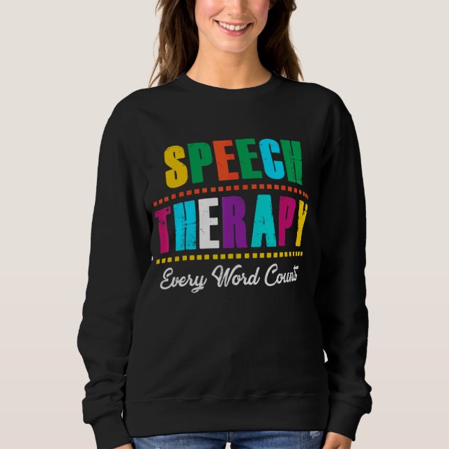 Camiseta Terapia de Fala Cada Palavra Conta Língua de Fala  (Frente)