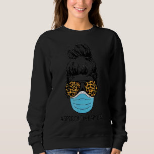 Camiseta Terapia de Fala de Cabelo Mensal Veste Máscara Vid