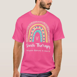 Camiseta Terapia de Fala Todos Merecem Voz Arco-Íris C