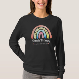 Camiseta Terapia de Fala Todos Merecem Voz Arco-Íris S