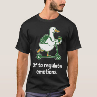 Camiseta Terapia de Ganso Engraçado para Regular