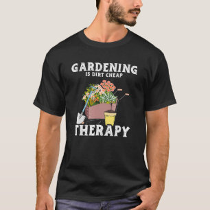 Camiseta Terapia de jardinagem muito barata Plantas de jard