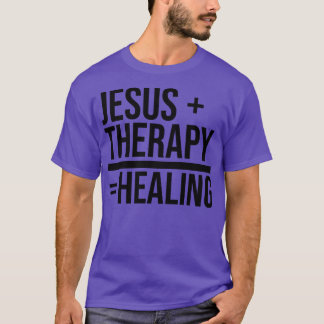Camiseta Terapia de Jesus Curando Saúde Mental Fato Cristão
