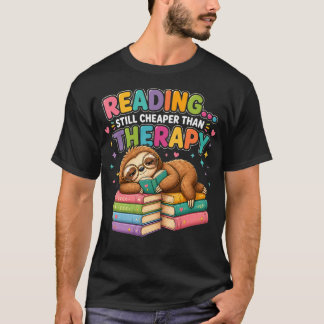 Camiseta Terapia de Leitura de Preguiça Aconchegante Amante