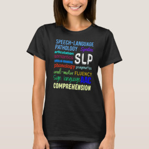 Camiseta Terapia de Patologia da Fala Conscientização da Li
