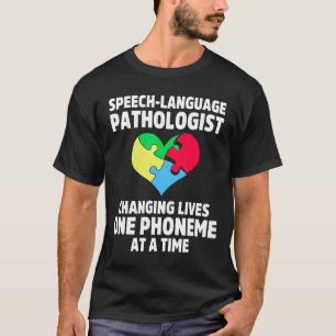 Camiseta Terapia de Patologia da Fala do Autismo Vive Consc