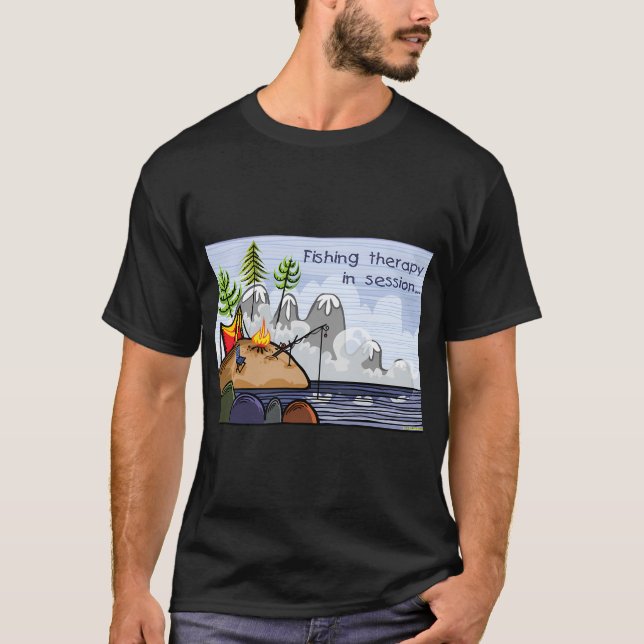 Camiseta Terapia de pesca (Frente)