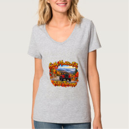 Camiseta Terapia de Trilha de Outono na Montanha Vermelha F