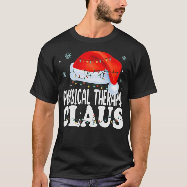 Camiseta Terapia Física Claus Natal Engraçado Correspondênc (Frente)