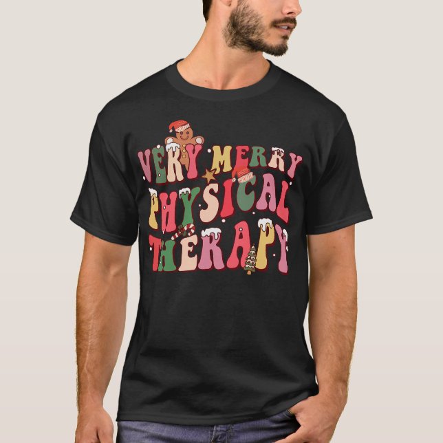 Camiseta Terapia Física Muito Alegre Fisioterapeuta (Frente)