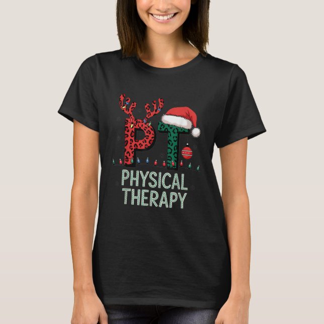 Camiseta Terapia Física Natal Terapia de Chapéu Santa (Frente)
