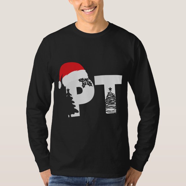 Camiseta Terapia Física PT Santa que Natal Físico (Frente)