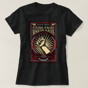 Camiseta Terapia Física: Reparação De Dores, Ganhos De Faze