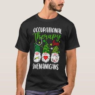 Camiseta Terapia Ocupacional Amor Shenanigans Gnomos Rua Pa