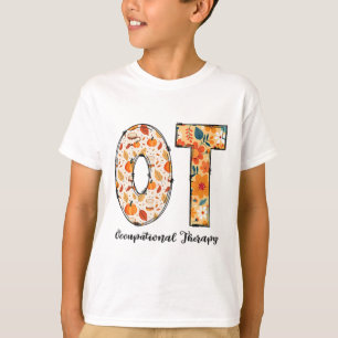 Camiseta Terapia Ocupacional Outono Ot Ota Ação de Graças