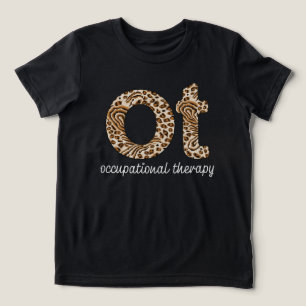 Camiseta Terapia Ocupacional TO Estampa de Guepardo