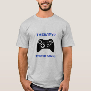 Camiseta Terapia... Prefiro a terapia para jogos