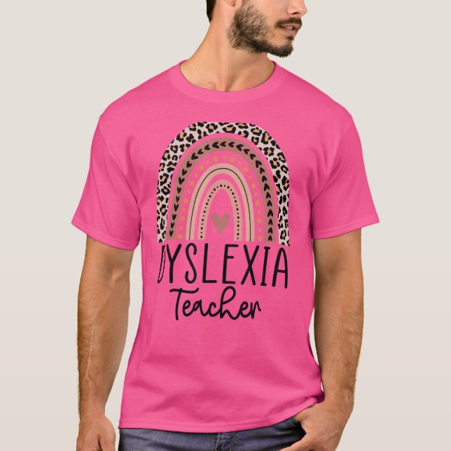 Camiseta Terapia Terapêutica Terapêutica Leopard Arco-Íris  (Frente)