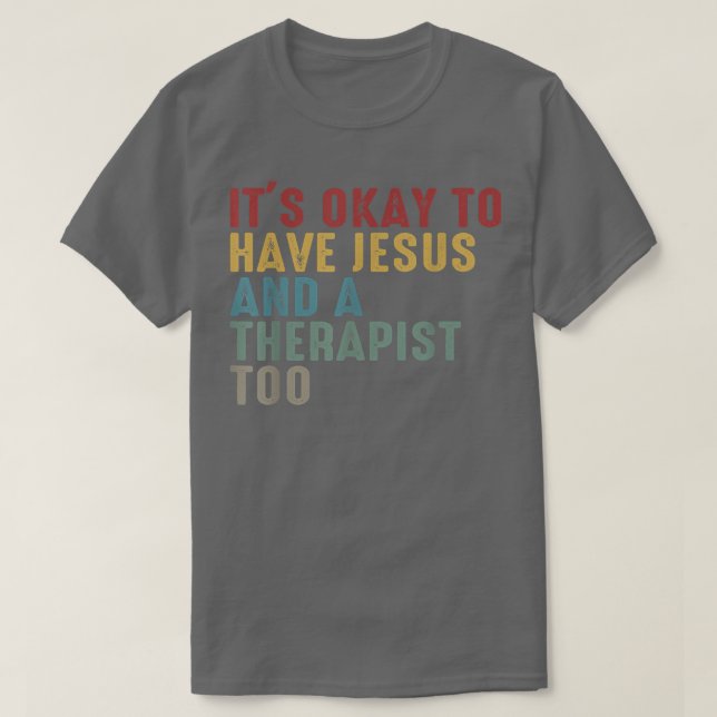 Camiseta Terapista Christian Mental Health Tee Jesus Faith (Frente do Design)