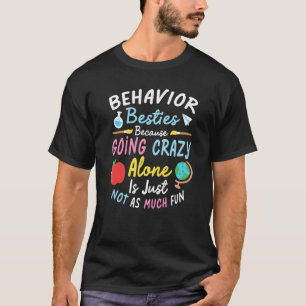 Camiseta Terapista de ABA Besties Técnicas de Comportamento