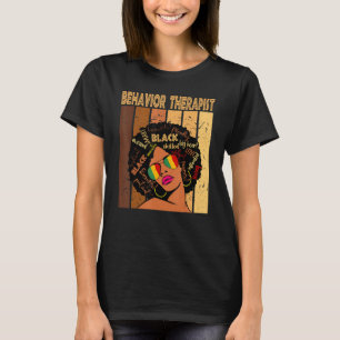 Camiseta Terapista de Comportamento Negro Africano-American