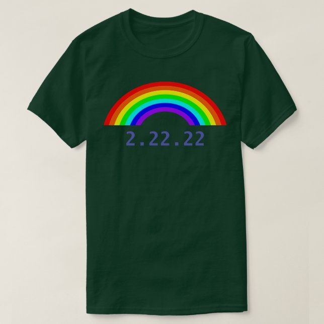 Camiseta Terça-feira, 22, Rainbow MDY (Frente do Design)