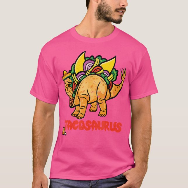 Camiseta Terça-feira de Tacosaurus Divertido Dinossauro de  (Frente)