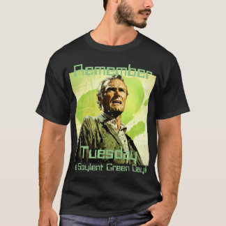 Camiseta Terça-feira é Soylent green day retro tee