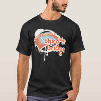 Camiseta terceira ponte. orange&blue.