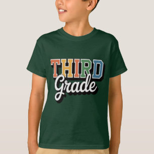 Camiseta Terceira Série – Design Colorido de Volta às Aulas