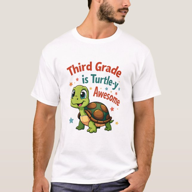 Camiseta Terceira série Tartaruga-inamente Incrível Camiset (Frente)