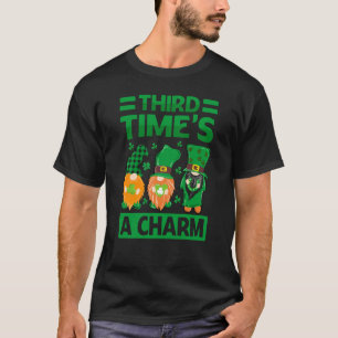 Camiseta Terceira Vez é um Charme Dia de São Patrício Irla
