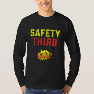 Camiseta Terceiro Fireworks de segurança Bang Patriótico 4