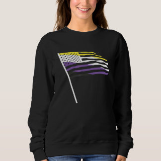 Camiseta Terceiro Gênero Lgbt Orgulhosa Sinalizador Não Bin