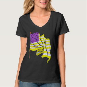 Camiseta Terceiro Gênero Lgbt Sinalizador Americano Orgulho