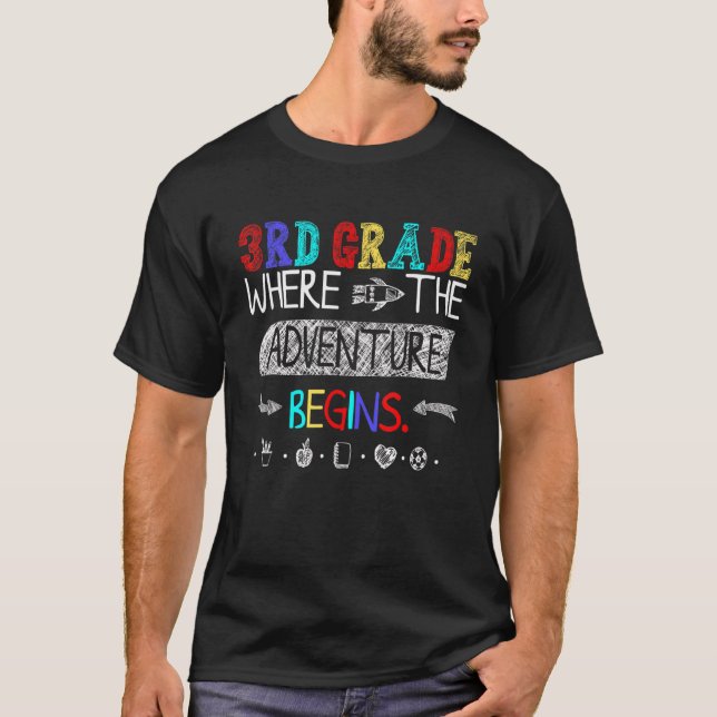 Camiseta Terceiro Grau Quando A Aventura Começa (Frente)
