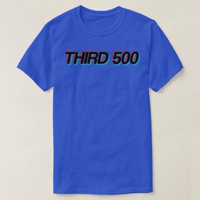 Camiseta TERCEIRO logotipo 500 (Frente do Design)