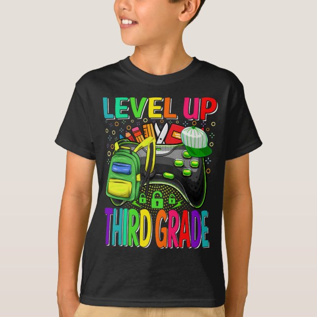 Camiseta Terceiro Nível Voltado Para A Escola Desbloqueada (Frente)